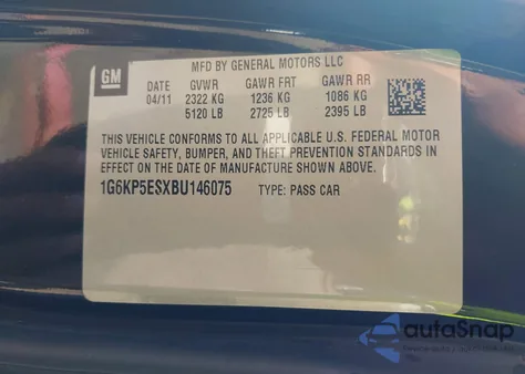 2011 Cadillac Dts Platinum Collection from USA, damaged, VIN 1G6KP5ESXBU146075